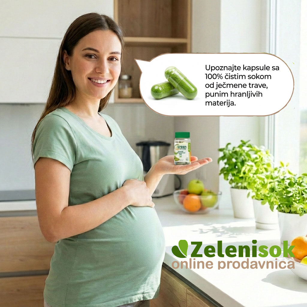 Liofilizovani sok ječmene trave - kapsule 60 kom - Slika 2